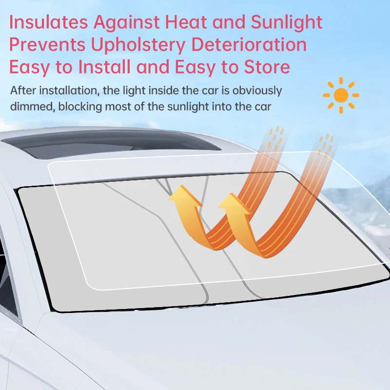 Car windshield sunshade UV protection sun visor for Toyota Yaris Rav4 Highlander Auris Avensis Aygo Scion TC IM 2015