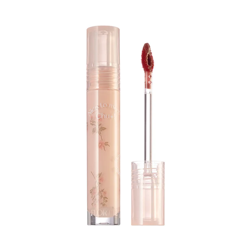 FLORTTE Glow Lip Glaze First Kiss Dew Vitamin Long-Lasting Lip Gloss Lipstick Make Up Mirror Lipgloss Lip Gloss Lip Makeup Lip Glaze