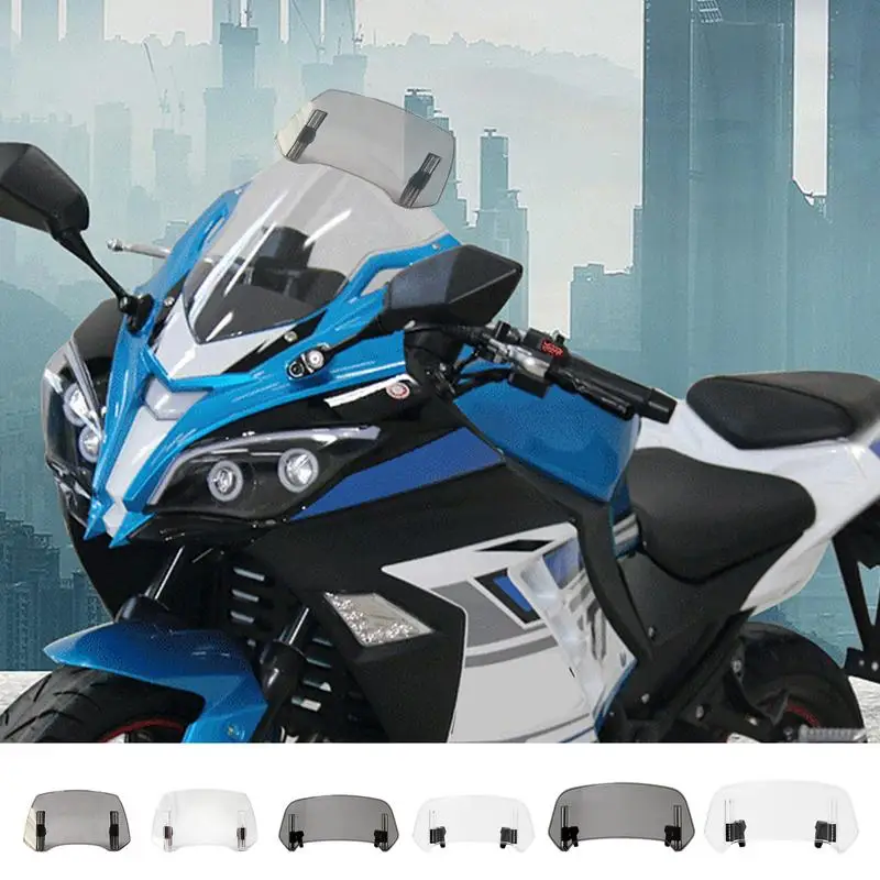 

Motorcycle Windshield Long Lasting Windscreen Extensions For Motorcycles Sturdy Wind Deflector Kit And Windshield Supplies
