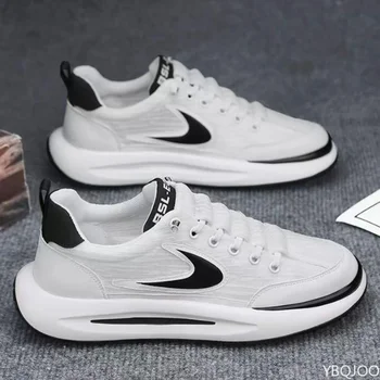 Alternative view of Men's Shoes Breathable Mesh Sports Shoes 2025 Men Women Comfortable Soft Sole Anti Slip Forrest Gump Fashion Small White Shoe