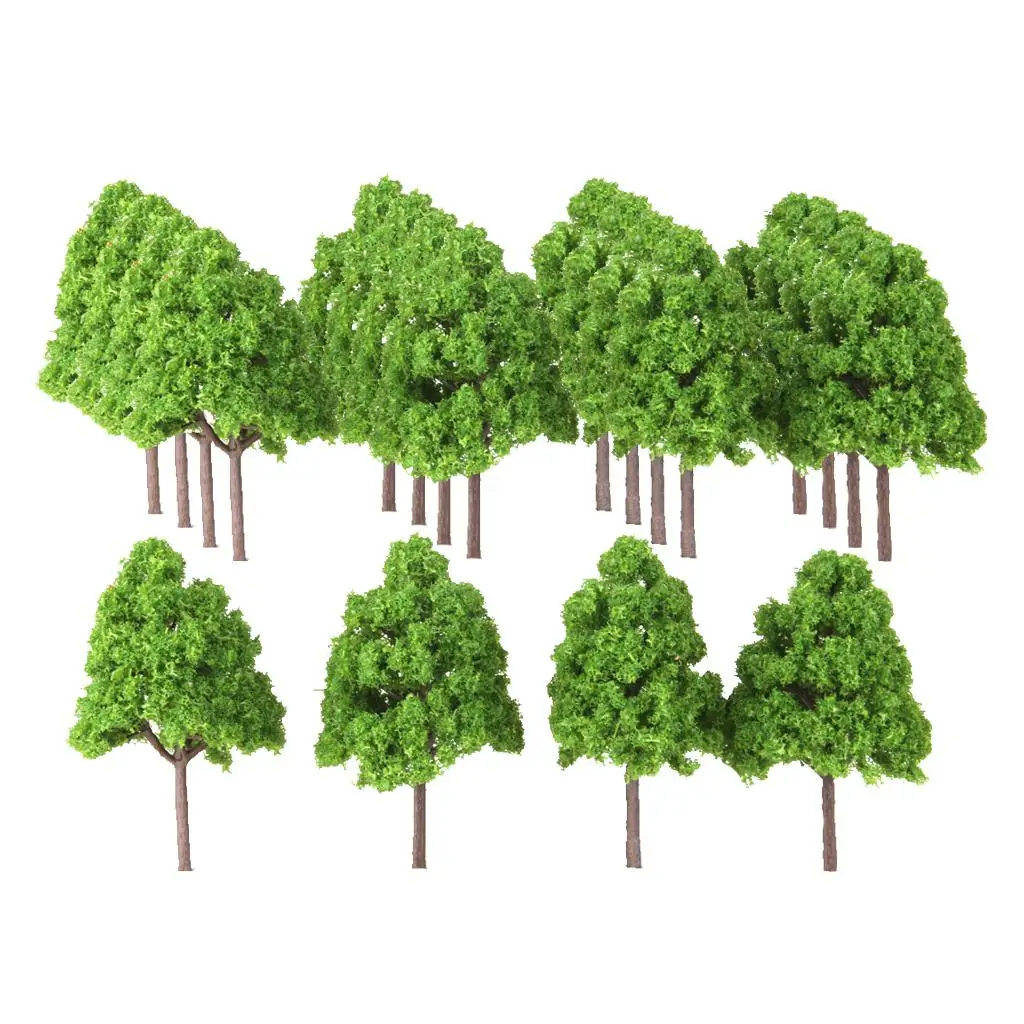 25Pcs Plastic Model Trees for Railways Park Street LANDSCAPE SCENERY 0 N