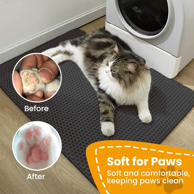 Cat Litter Mat Non Slip Big Pet Litter Box Filter Mat Double Layer Wear Resistant Waterproof Cat Litter Mat Pet Clean Supplies 5