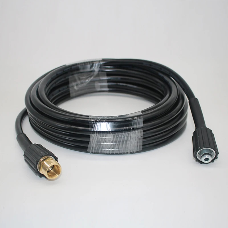 6-15 meters High Pressure Washer Hose Pipe Cord Car Washer Water Cleaning Extension Hose Water Hose for Karcher Pressure Cleaner images - 6