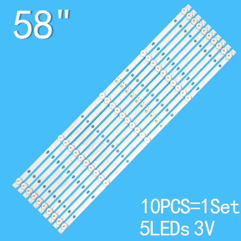 LED Backlight Strip For KJ58D05-ZC22AG-02, 303KJ5800, AMV-D58 KJ58D5-ZC62AG-01 led backlight strip for rf ae320e30 0601s 06 a4 hk32d06 zc22ag 20 supra stv lc32st2000w fusion fltv 32l32 fltv 32h110t hk315ledm