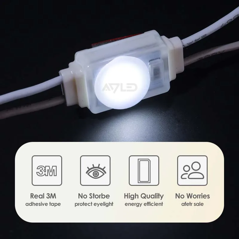 50PCS LED Module CONSTANTVOLTAGE IP65 Waterproof 160&deg;Beam Angle High Qualityenergy Efficient Can be Cutby Yourselff