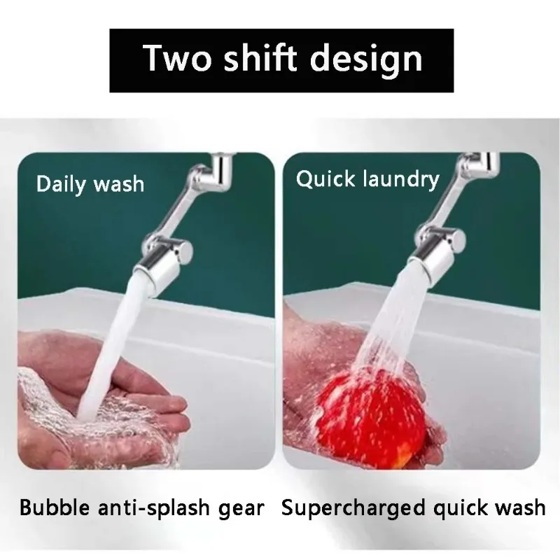 faucet extender A Set Plastic Faucet Extenders 1080&deg; Rotation Rotating Robot Arm Two Water Modes Kitchen Bathroom
