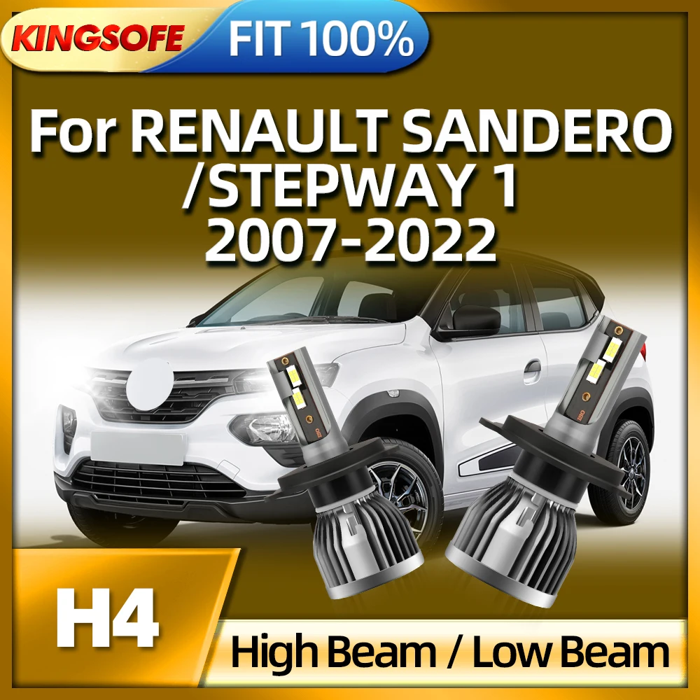 

KINGSOFE 26000lm H4 Led Headlight Car Lamp For RENAULT SANDERO STEPWAY 1 2007 2008 2009 2010 2011 2012 2013 2014 2015 2016-2022