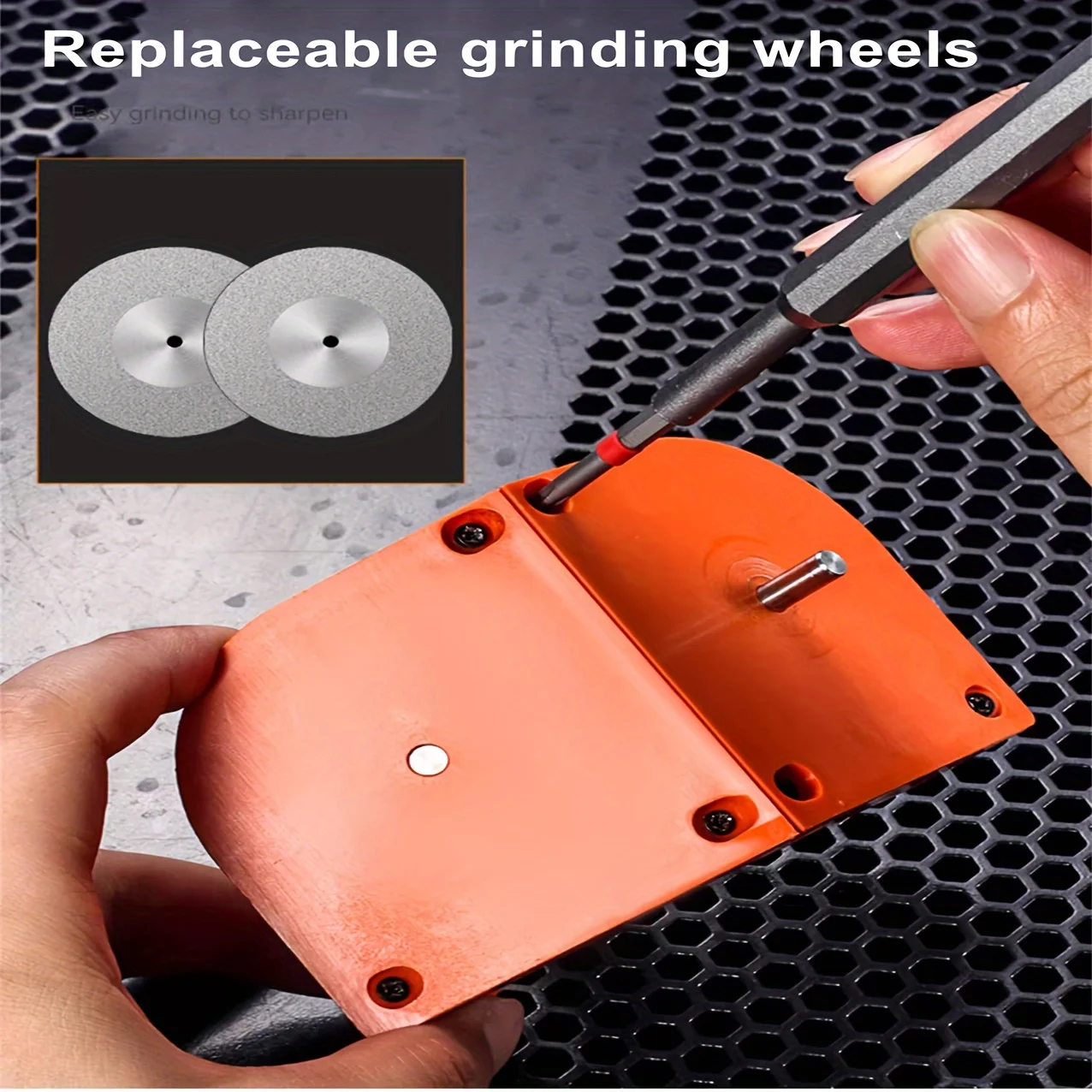 1pc Multifunctional Drill Bit Sharpener, Portable Electric Drill Bit Grinding Tool, Works With Multiple Drill Sizes