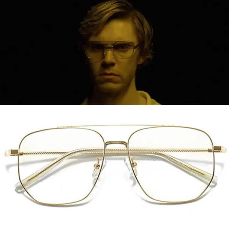 Movie TV Jeffrey Dahmer Glasses Cosplay Costume Eyeglasses Adult Unisex