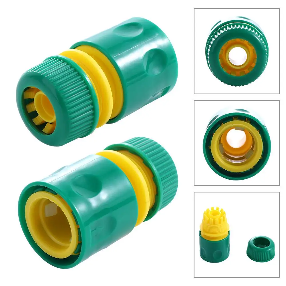 

1/2Inch Garden Hose Coupling Adapters Water Tap Quick Connector 16mm Irrigation Pipe Joints Plug