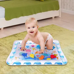 Tummy Time Mat Baby Water Mat Infant Inflatable Play Mat Fun Time Play Activity Center For Newborn Infant Toddler Boy Girl