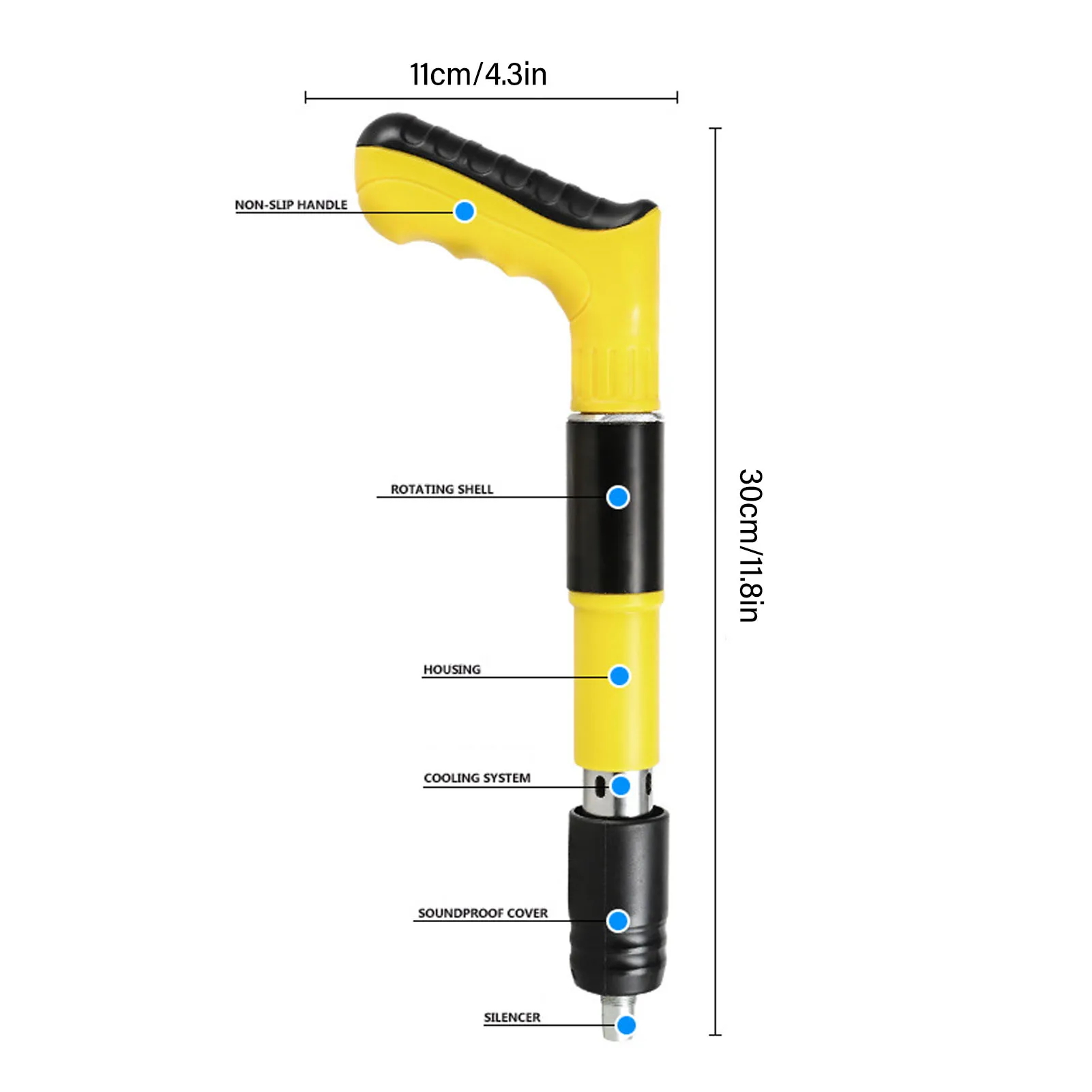 Mini Nail Gun 3 Gear Wall Fastening Tool Anti Slip Ergonomic Manual Nailer Tool for Concrete Ceiling Pipe 2