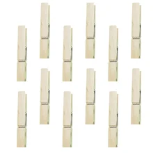 

50pcs Wooden Picture Clips Photo Hanging Clips Mini Clothespins for Crafts