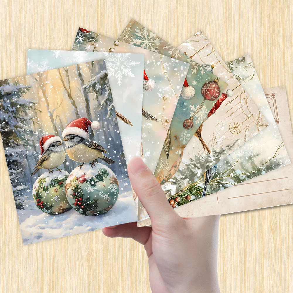 32개 빈티지 크리스마스 새 엽서, 재미있는 할로윈 카드, 스승의 날 선물, 개학, 침실 장식, 고품질