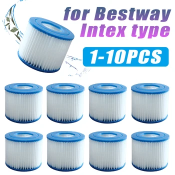 Type VI ตัวกรองสระว่ายน้ําเปลี่ยนตัวกรองสระว่ายน้ําสําหรับ Flowclear ขนาด VI ตลับกรอง Lay-Z-Spa สําหรับ Intex Filter 2