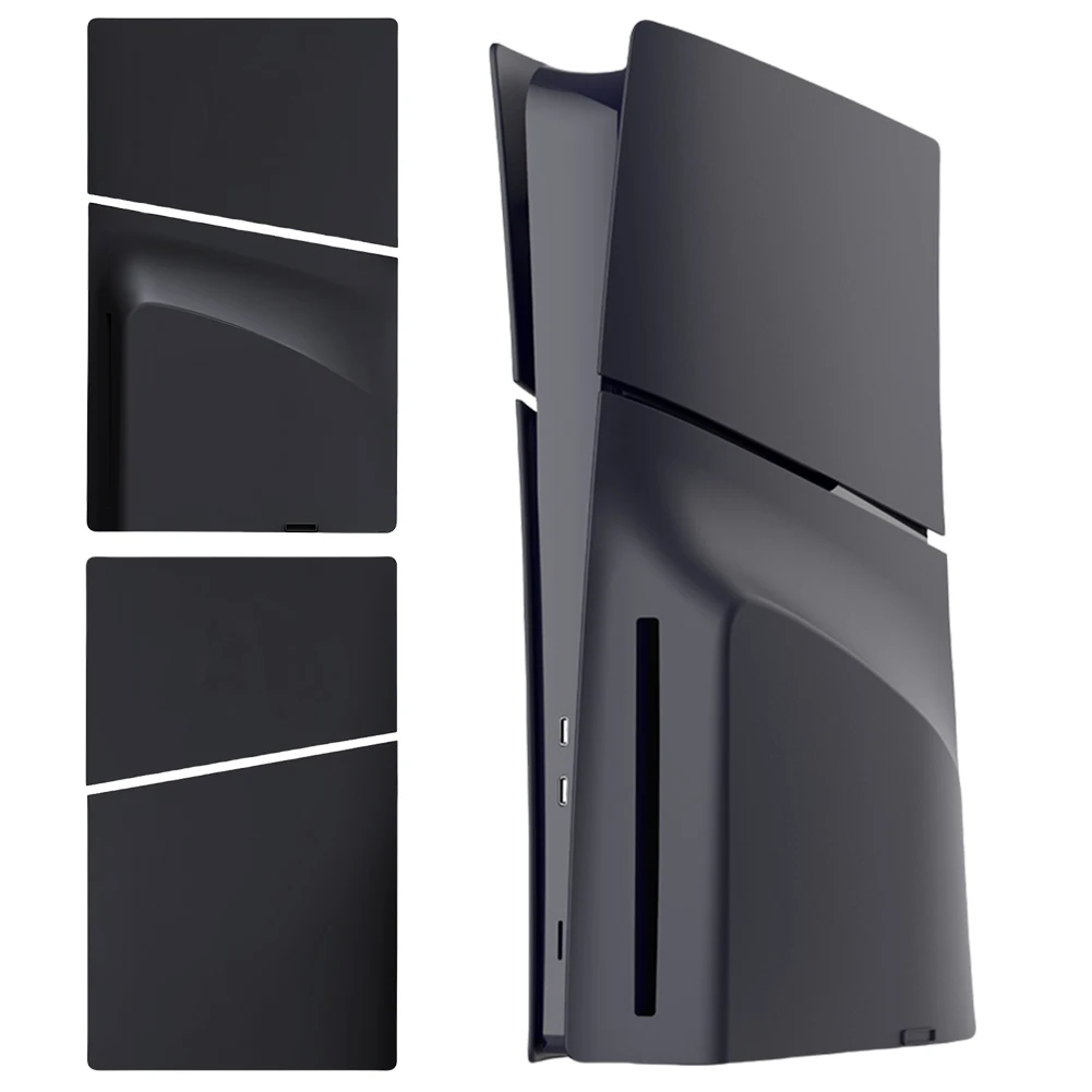 ABS Hard Case Replacement Faceplate Dustproof Side Plate Shell Shockproof Faceplate Case Cover for PS5 Slim Disc Edition Console