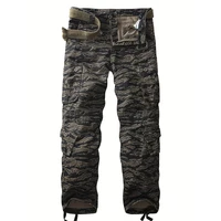 Men Combat Pants With Knee Pads Tactical Cargo Sport Trousers Camouflage Multicam Trekking Hunting Clothes（Not belt） 1