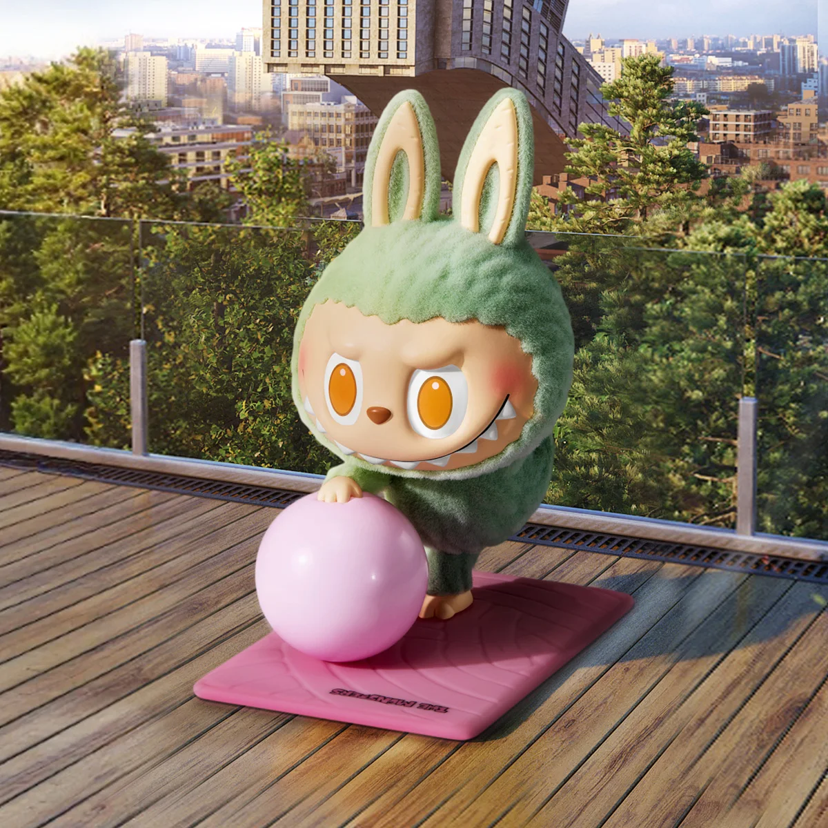 ポップマートラブーボックス,怠惰なヨガシリーズのフィギュア