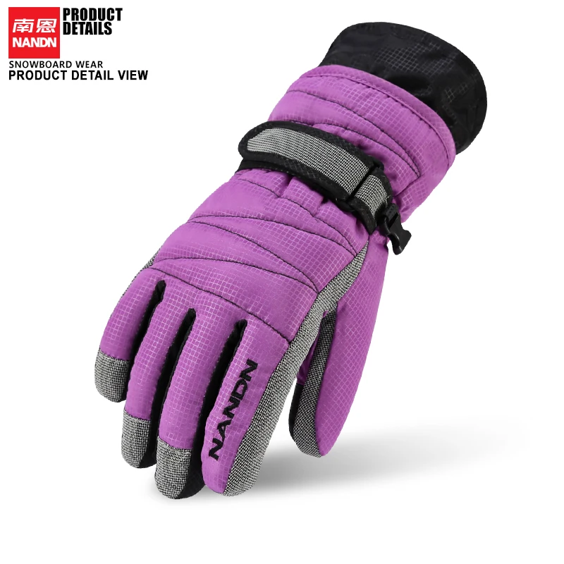 Ski Gloves Winter Men Women  Snowboard Gloves Waterproof Warm Mittens 3