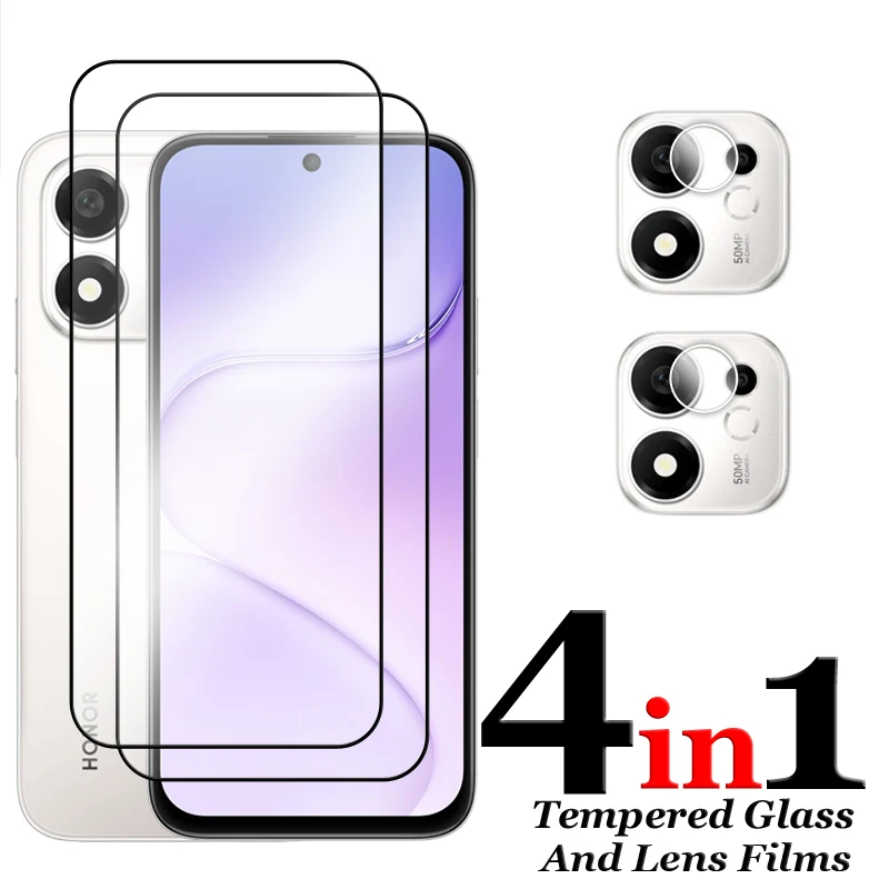 All-in-One Premium Screen Protector Set for Smartphones - Full Coverage Tempered Glass and Lens Film