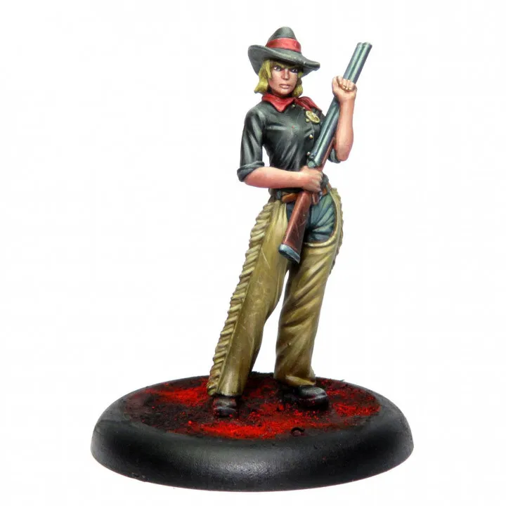 

1/24 75mm 1/18 100mm Resin Model Kits West Female Cowboy Sculpture Figure Unpainted No Color RW-705