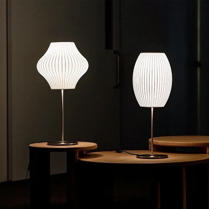

Steel Wire Polymer Bedroom Bedside LED Desk Light Living Room Study Hotel Decorative Table Lamp