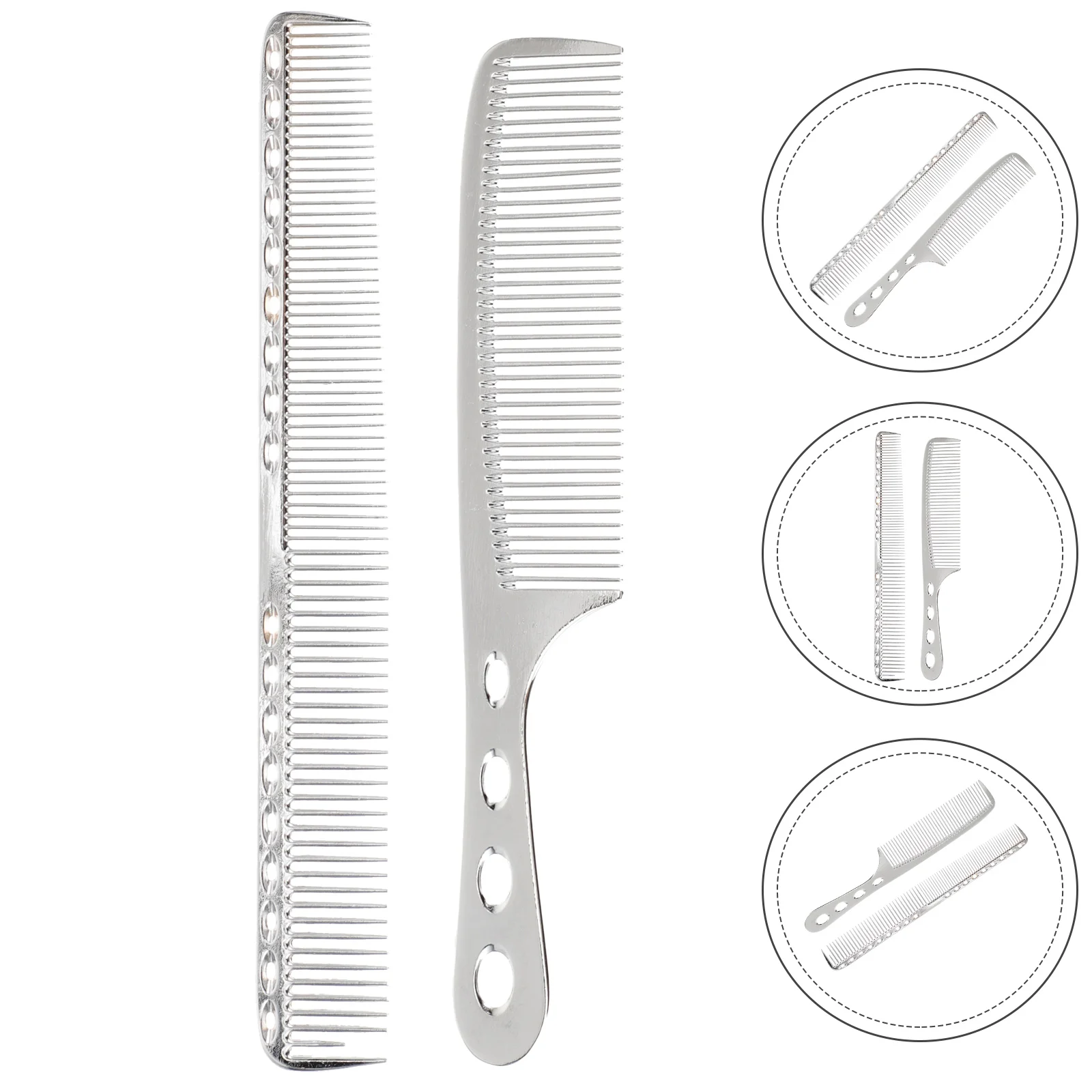 

Hair Hairdressing Anti-Static Barbers Comb Ultra Thin Hair Comb Stainless Steel Hair Cutting Hairdressing Comb For Women Mens
