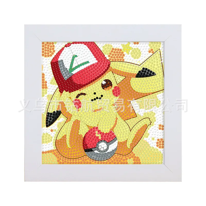 Diamond Painting Pokemon Pikachu 5D Diamond Painting Kit Cartoon Character Round Stick Diamond Embroidery Cross Stitch DIY Handmade Home Decor diamond painting