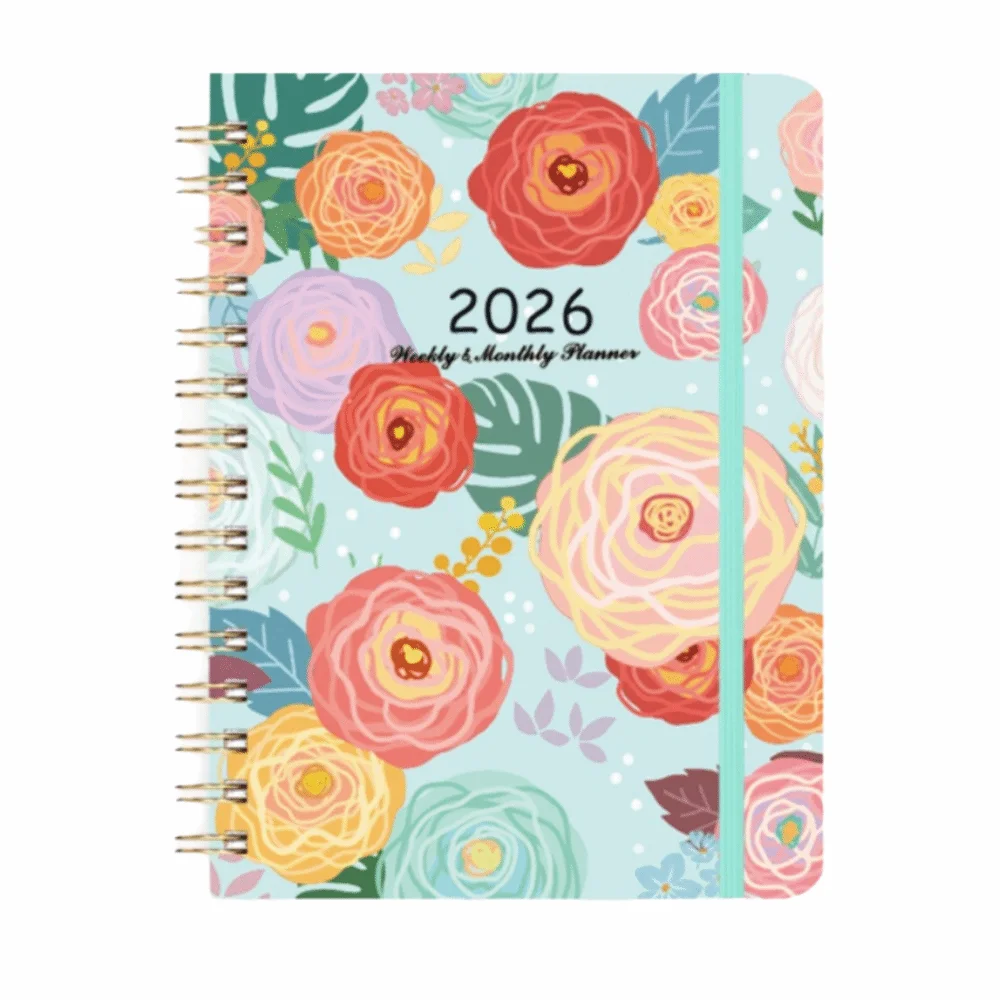 New A5 2026 Planner Weekly and Monthly Agenda Academic Planner Monthly Tabs Jan.2026 - Dec.2026 Coil Notebook 1