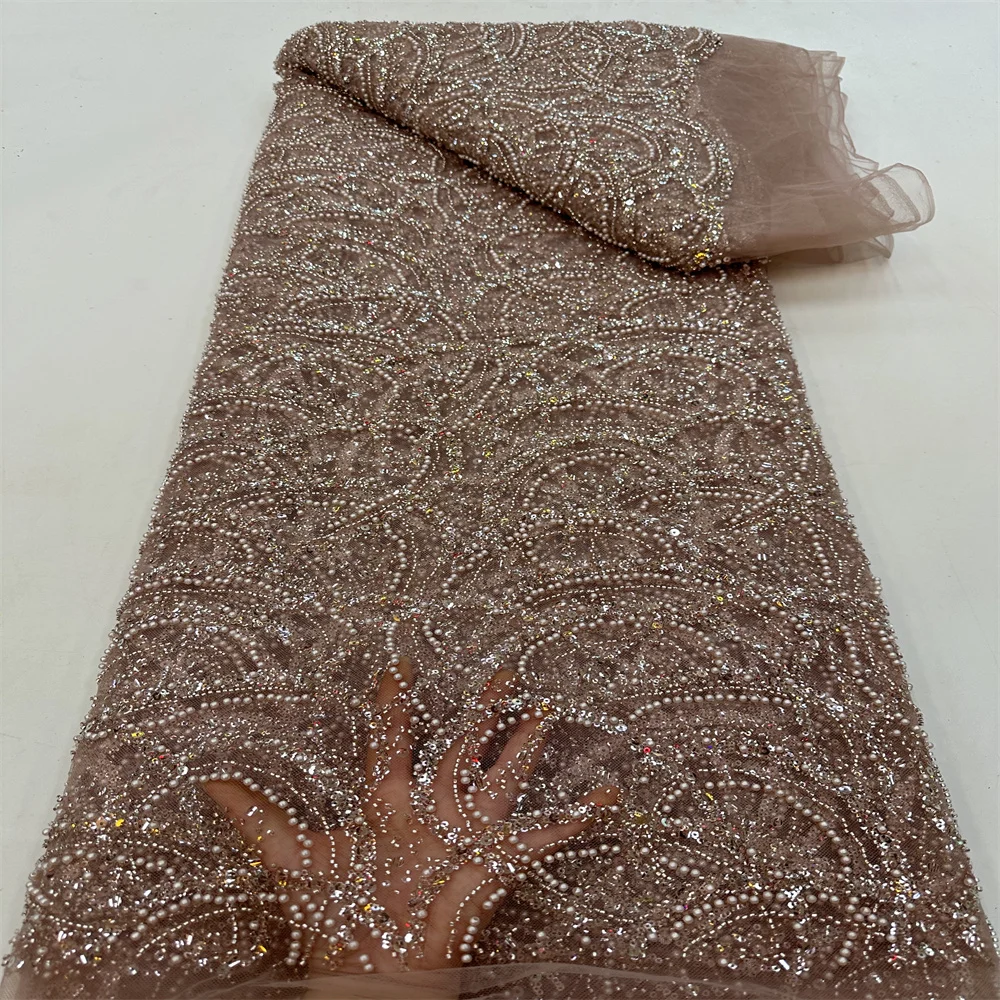 

Африканские блестки, бисерные кружевные ткани 2023, Высококачественная французская нигерийская кружевная ткань для свадебного шитья