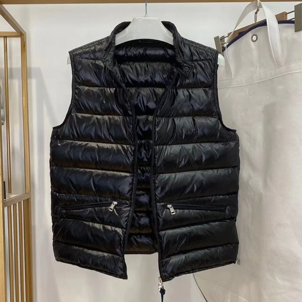 

173-2023 M Family Autumn And Winter Hooded Down Jacket Vest Men And Women Lovers The Same Casual Thicken Vest