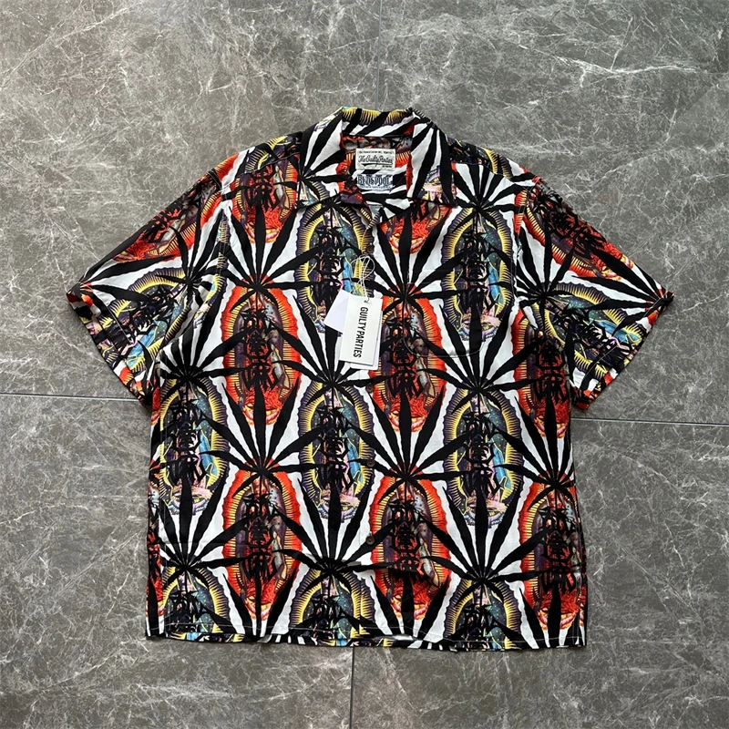 

WACKO MARIA Shirt Men Women 1:1 Best Quality Hawaii Beach Shirts