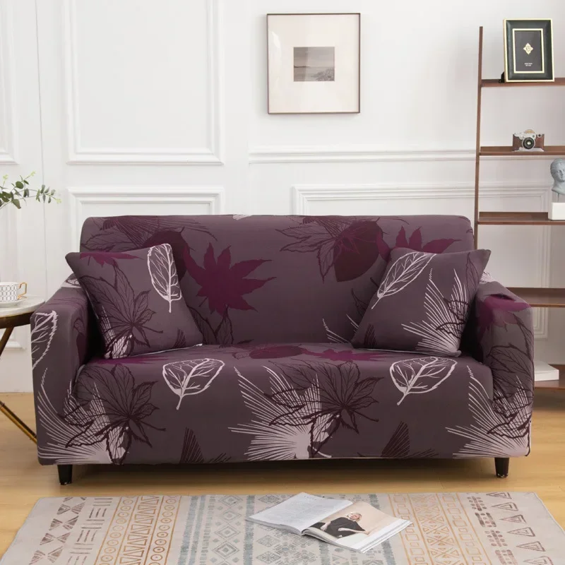 New printed full coverage sofa cover, dustproof and elastic sofa cover, living room sofa cover 3