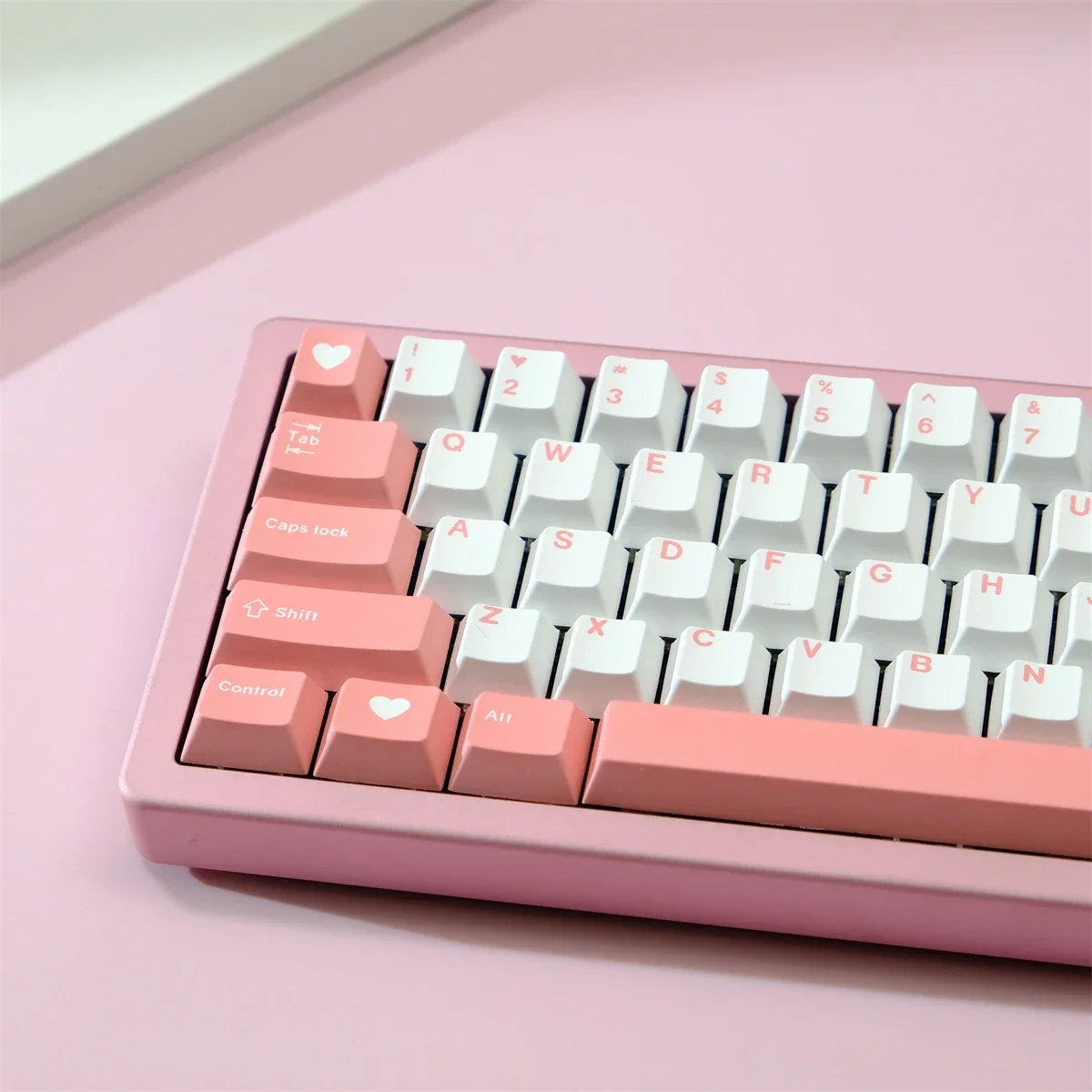 

Набор колпачков для клавиш GMK Valentine, пятисторонний колпачок для клавиш с сублимационным профилем, подходит для механической клавиатуры MX switch 61/64/68/75/86/98/104