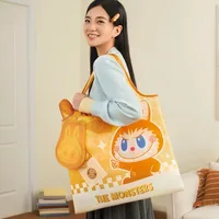 POP LAND Anime Labubu Storage Tote Bag LABUBU TYCOCO Connecting Cap Neck Pillow Series Blind Box Kawaii Cartoon Decor Toy Gift 1