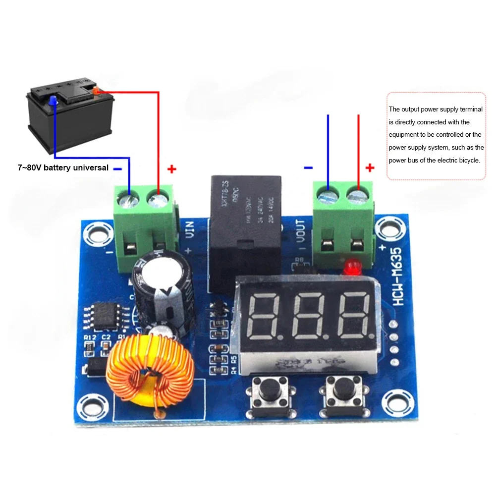 Voltage Switch Switch XHM609 12V 36V Lithium Battery Voltage Protection Module Cut Off Protection Disconnect