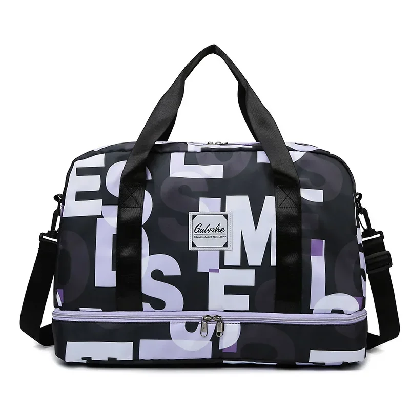 Fashion Women Large Capacity Dry Wet Separation Sports and Fitness Handheld Luggage Bag New Travel Bag Storage Clothing Handbag 3