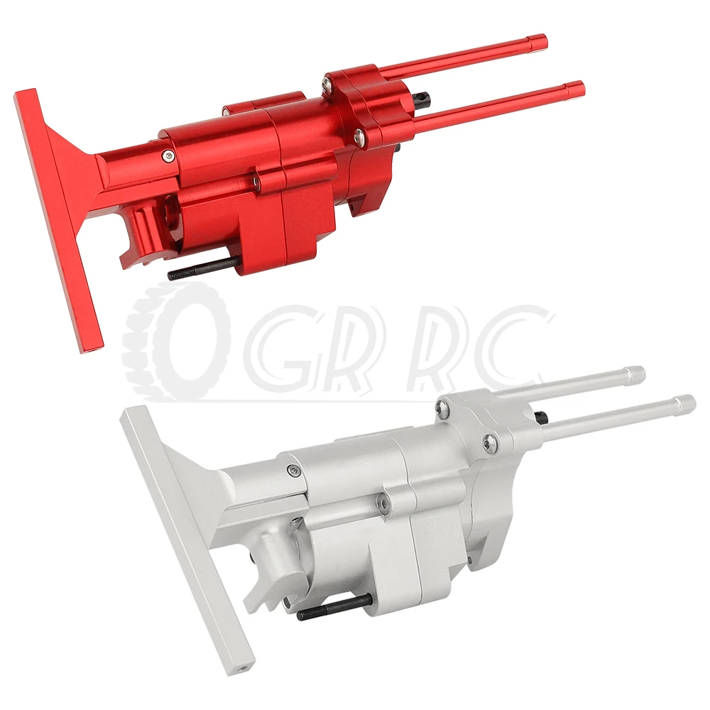 1/10 Rc Car Metal Transmission Gearbox Assembly Con Gears Chassis Mount Per Rc Crawler Car Axial Scx10 Pro Upgrade Parts