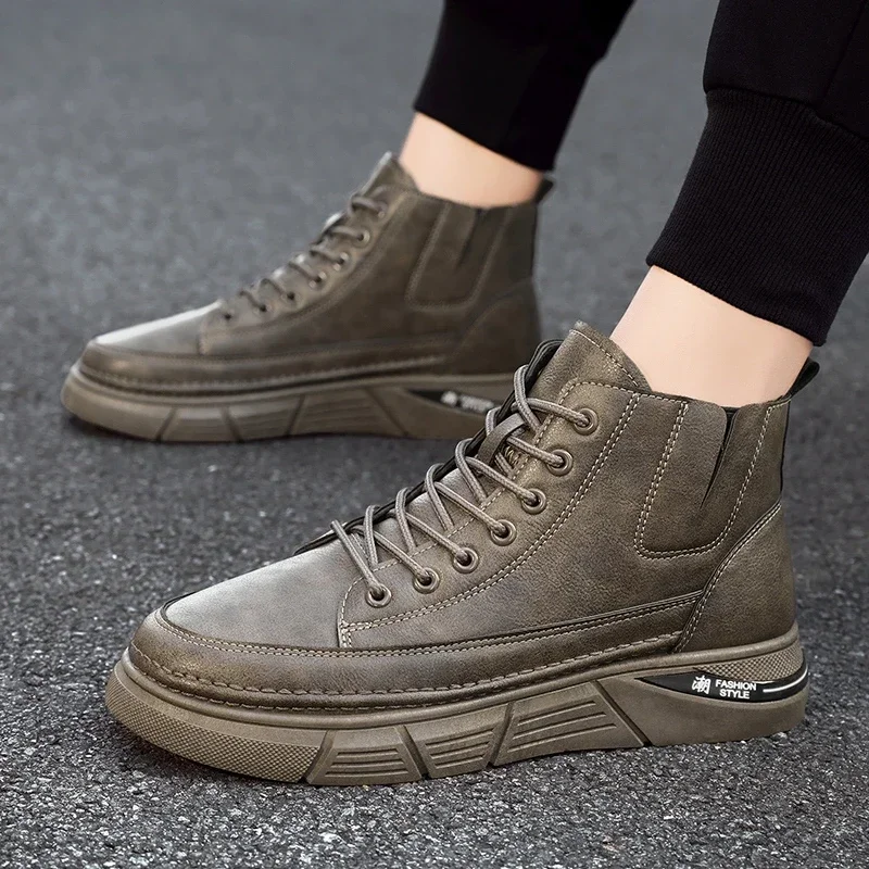 

Мужские армейские ботинки в стиле милитари, дышащие высокие повседневные ботинки, Рабочая обувь для пустыни, Мужская Уличная обувь, ботинки для мотокросса, мужская обувь, 2023