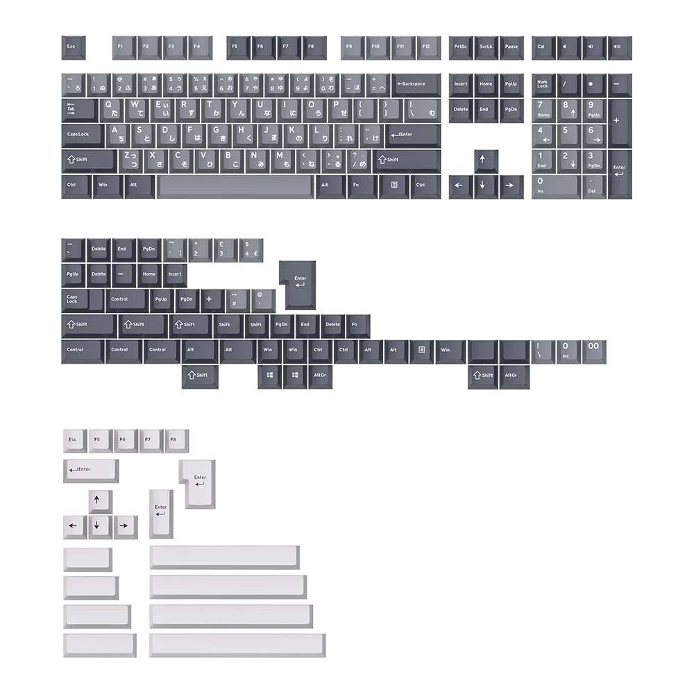 Apollo Keycap Grupo Pbt Doubleshot Keycap Perfil Cereja para Teclado Mecânico Laser Hirigana Cryillic Hangual Alice gj - Imagem 4