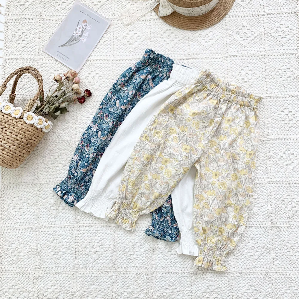 

Baby Girls Pants Toddler Summer Pants Kids Anti-mostique Pants 2-7Y