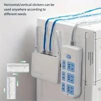 Wall-Mounted Power Strip Holder  Self-Adhesive Desktop Socket Fixer with Easy Installation and Space-Saving Design 2
