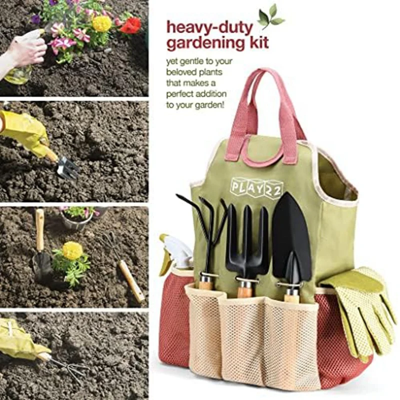 Garden Tool Kit, Indoor And Outdoor Garden Tool Kit, As Shown Pruning Shears,Hand Rake 2