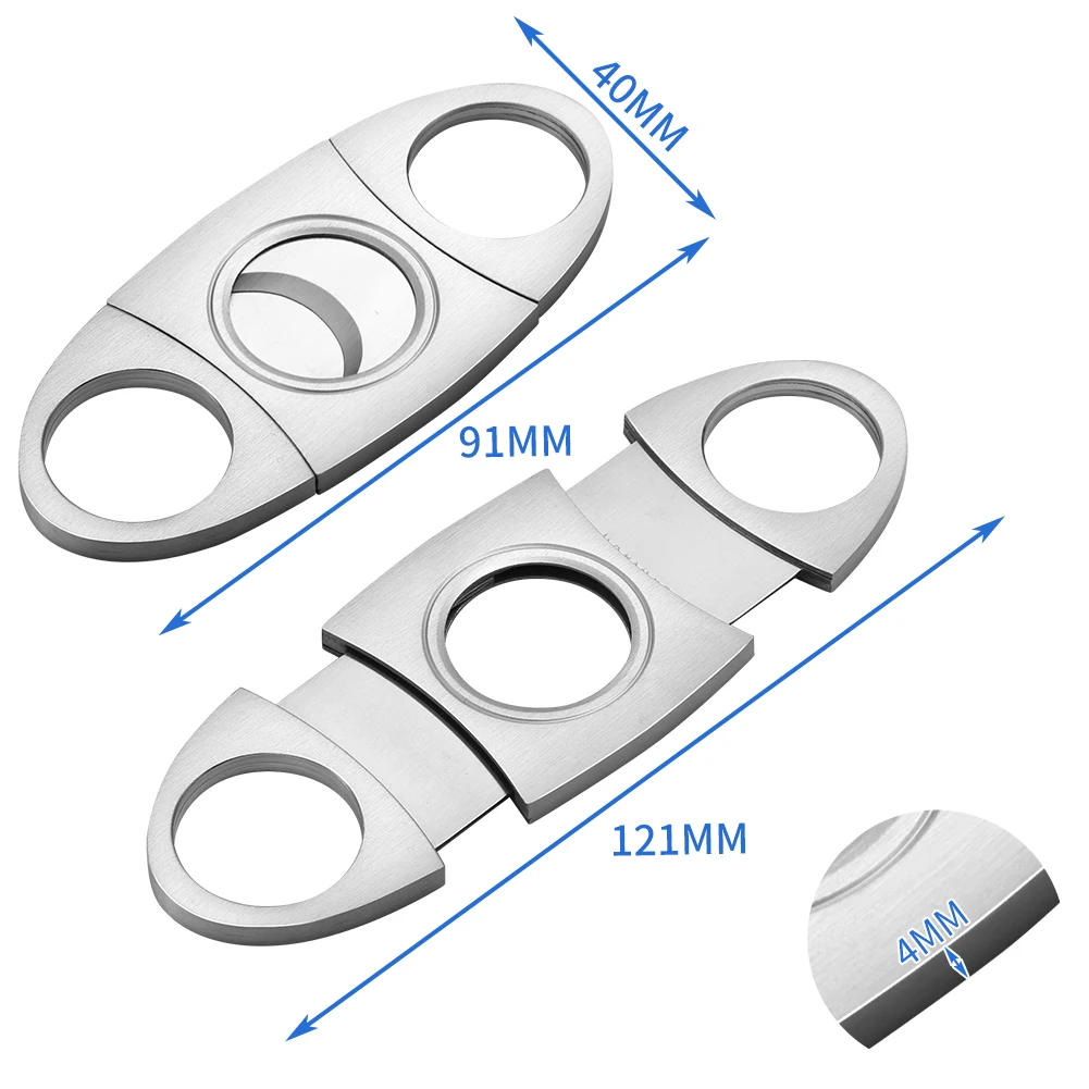 Cigar Cutter SHENGMEIYU Cigar Cutter Puro Luxury Charuto Clipper Guillotine With Gift Box Accessories Scissors cigar cutter,cigar tools