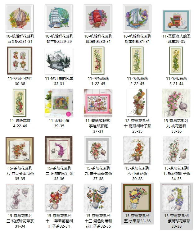 

Набор для вышивки крестиком, хлопковая ткань с пейзажем в листьях, 18 карат, 14 карат, 22 карата, Набор для вышивки крестиком ручной работы