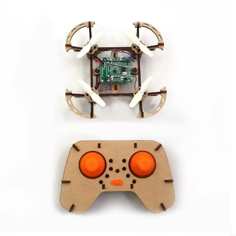 547C Remote Control Toy Aircraft DIY Science and Education Remote Control Aircraft Easy Fly for Beginners Boys Girls