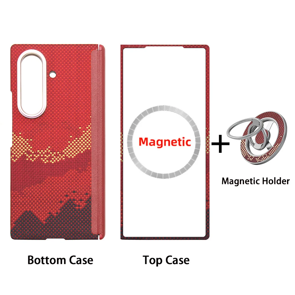 Sleek Carbon Fiber Magnetic Phone Case - Ultra-Thin Aramid Protection