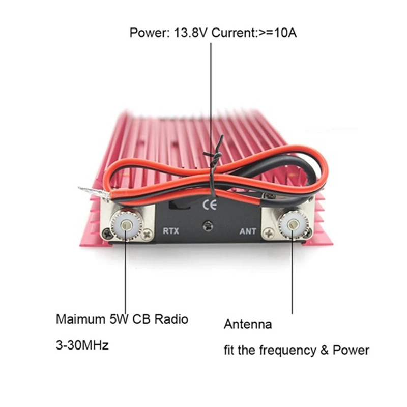 

CB Radio Power Amplifier Metal Walkie Talkie CB Amplifier BJ-300 HF Amplifier 3-30Mhz 100W FM 200W AM 300W SSB