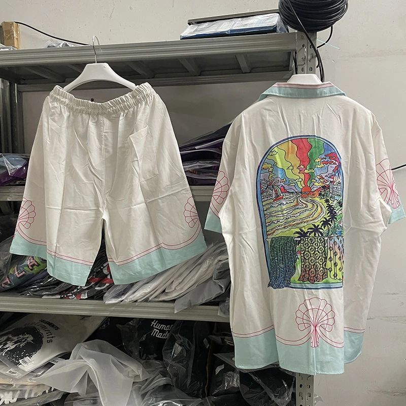 

New Casablanca Shirts Men Women Hawaiian Shirt Tee y2k