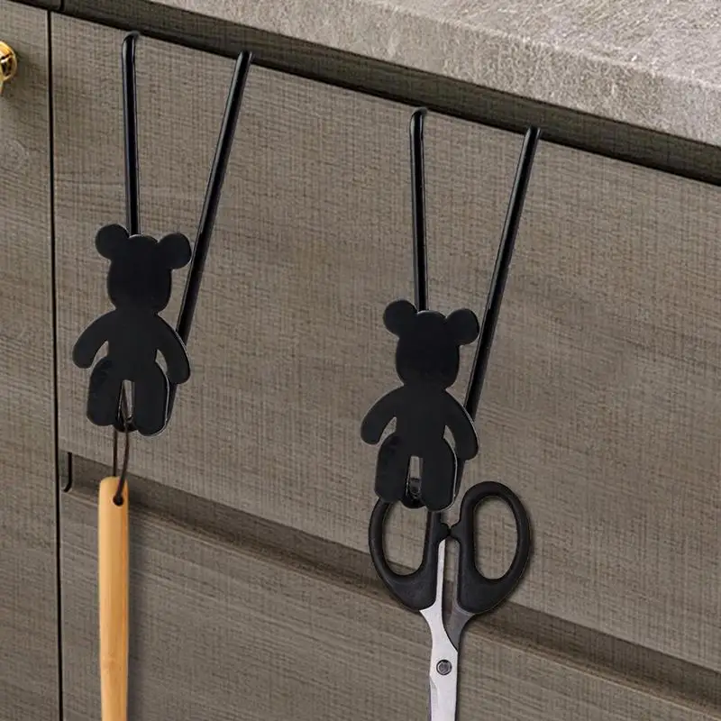 Over The Door Hooks Cute Bear Flamingo Hanger Clothes Towel Storage Holder Bathroom Organizer Rack Clothes Coat Hat Hanger